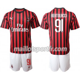 Maillot de Foot AC Milan BERTOLACCI 91 Enfant Domicile 2019/20